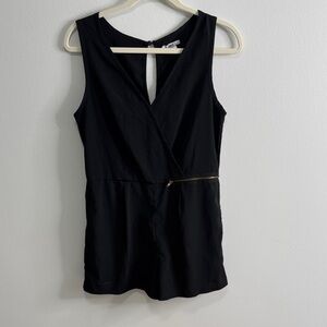 Bar III Black Sleeveless Romper